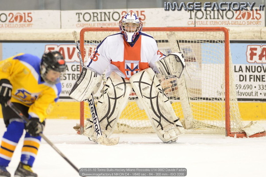 2015-01-10 Torino Bulls-Hockey Milano Rossoblu U14 0882 Davide Fadani